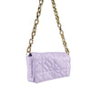 Cream Quilted Diamond Handbag