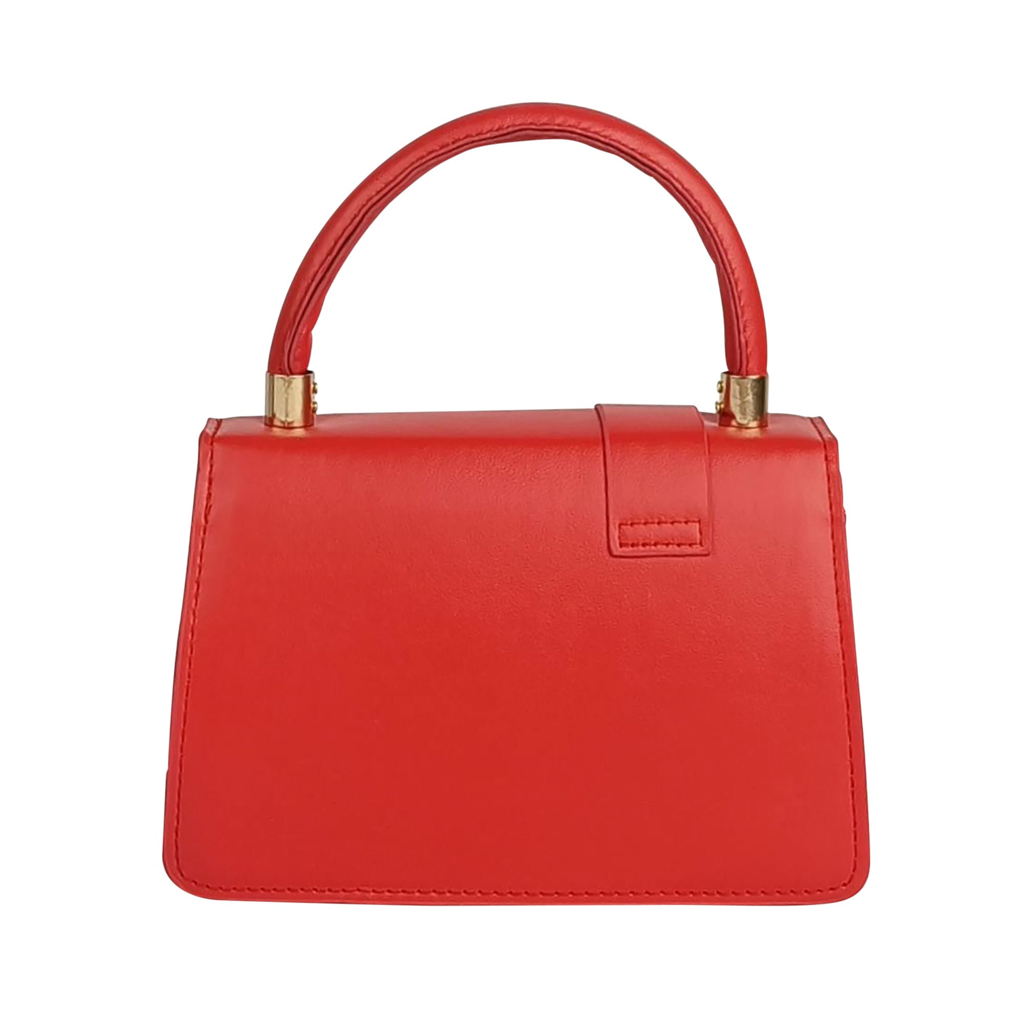 Red Buckle Handbag