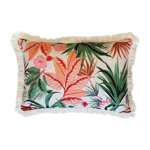 Cushion Cover-Coastal Fringe Natural-Desert Garden-35cm x 50cm