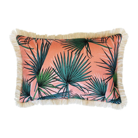 Cushion Cover-Coastal Fringe Natural-Desert Garden-60cm x 60cm