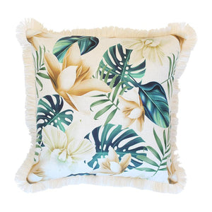 Cushion Cover-Coastal Fringe Natural-Cook Islands-60cm x 60cm