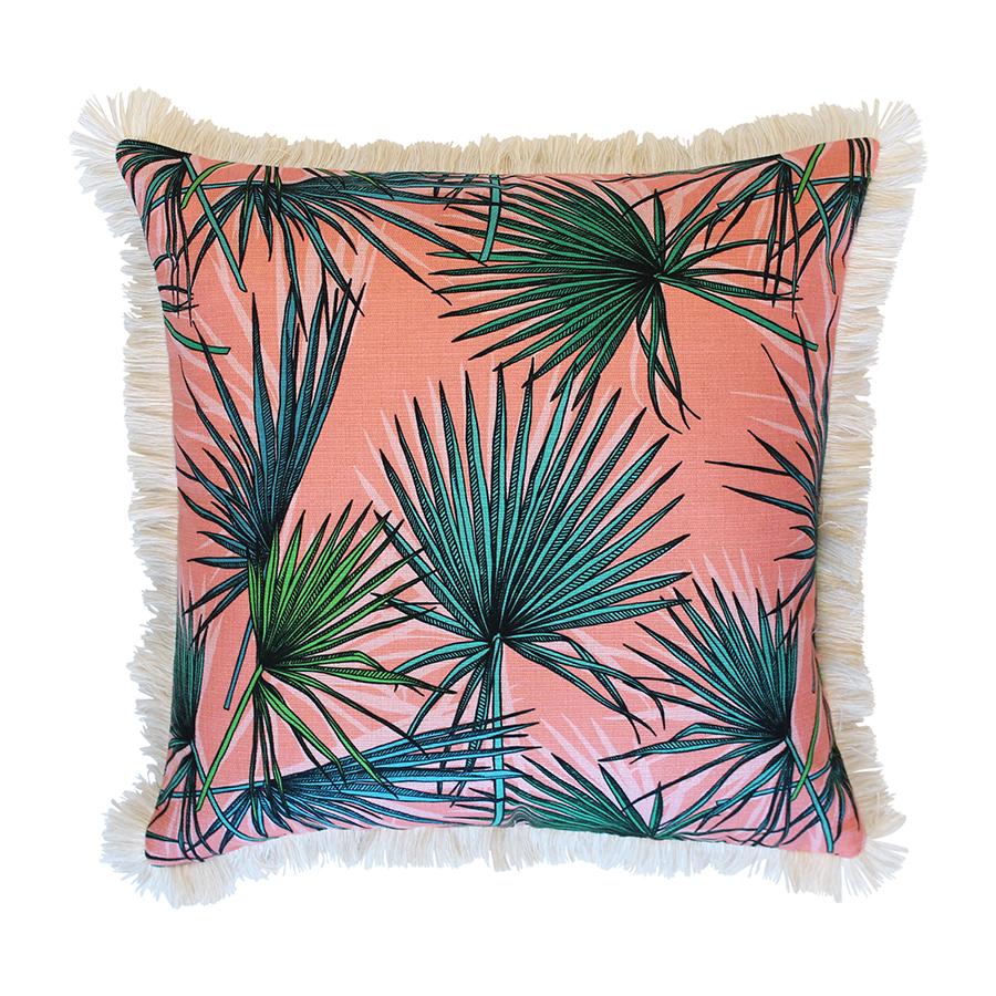 Cushion Cover-Coastal Fringe-Hot Tropics-60cm x 60cm