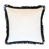 Cushion Cover-Coastal Fringe Black-Lunar-35cm x 50cm