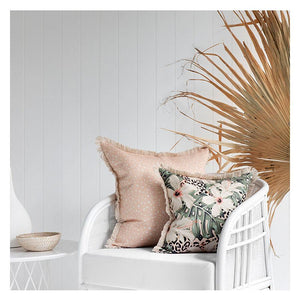 Cushion Cover-Coastal Fringe-Lunar Blush-60cm x 60cm