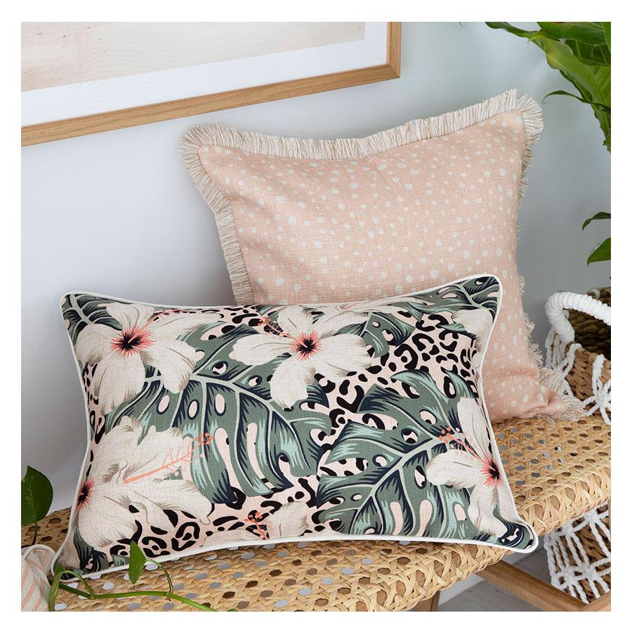 Cushion Cover-With Piping-Tropical Jungle-35cm x 50cm