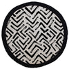 Round Placemat-Coastal Fringe-Deck Stripe-Smoke-40cm